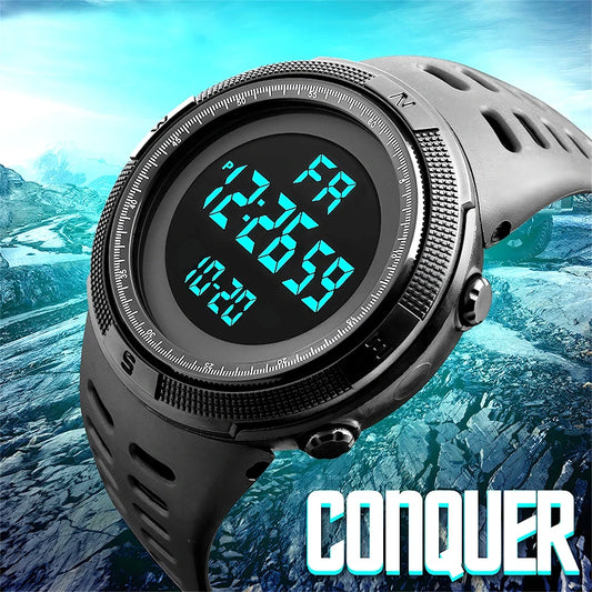 Men's Sports Watch Digital Calendar Electronic Watch Military LED Watch