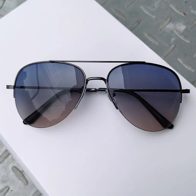 Sporty Metal Frame Fashion Glasses for Men & Women  Anti-Reflective Lenses Golden-Tone Finish Perfect for and Activitie