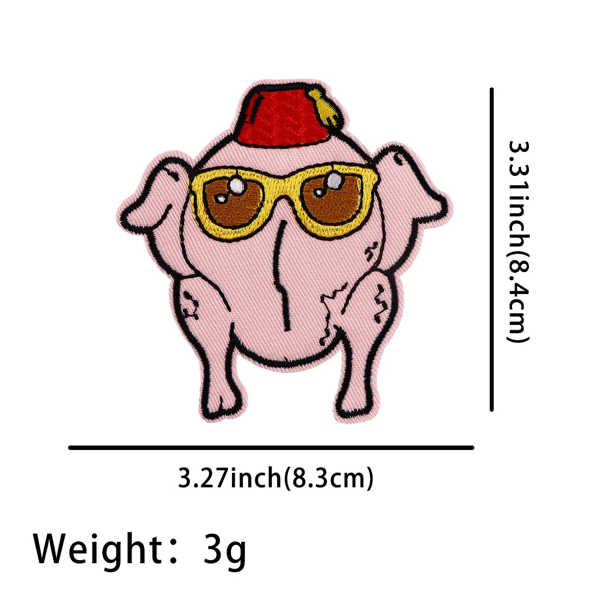 Friends TV SHOW Patch Turkey Embroidered Patches For Clothing DIY Iron on Patches For Clothes Cartoon Patch Stickers