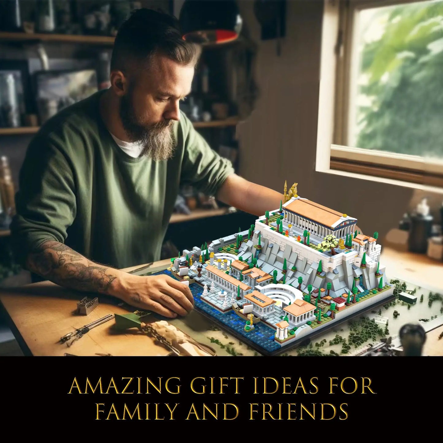 1988PCS Architecture Acropolis of Athens Building Blocks Set Landmark Collection