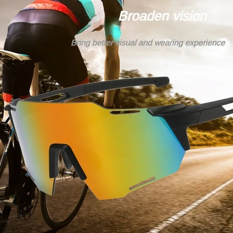 5pcs Outdoor Windproof Riding Glasses, Men's and Women's Sports, Road Cycling, Running Sports, Sunglasses