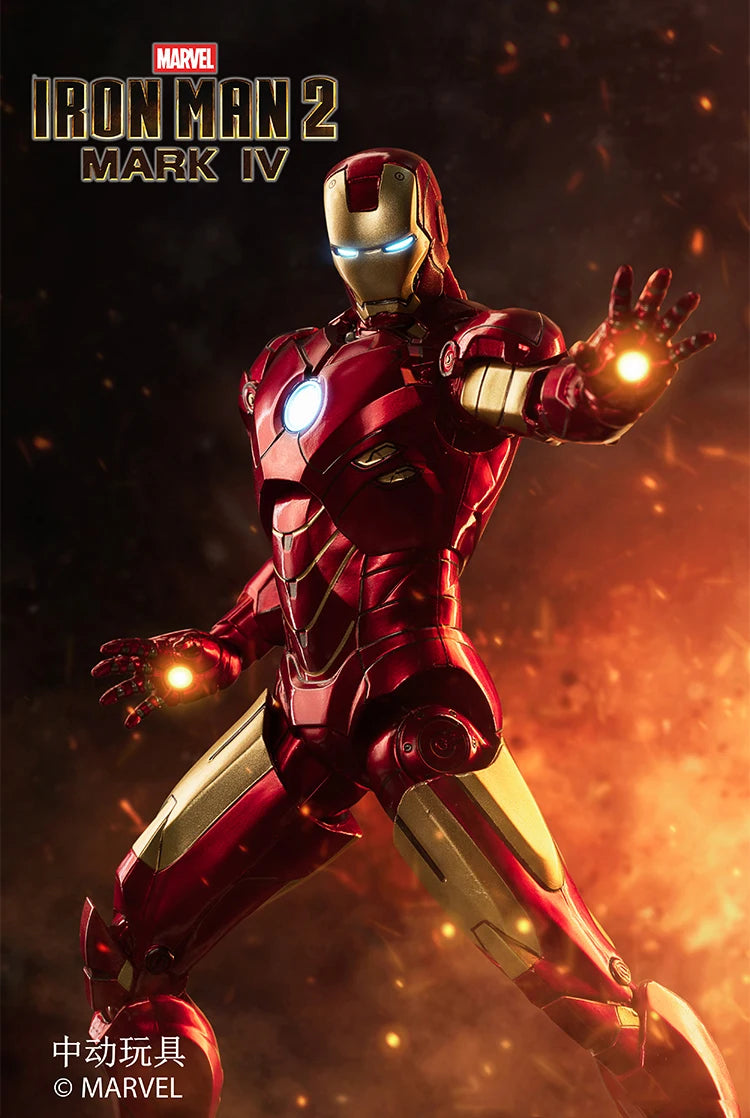 ZD Original Iron Man MK30 Blue Steel 1/10 Iron Patriot MK3 Marvel legends War Machine 10th Anniversary Action Figure Model Gift
