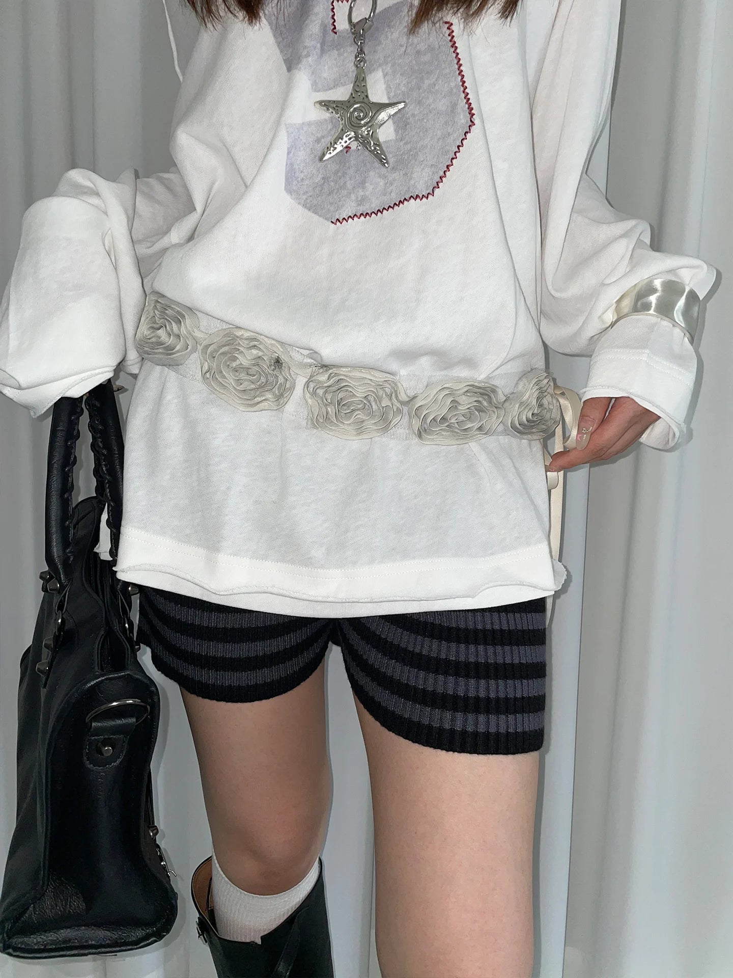 High-End Rose Flower Waist Belt For Women With A Unique Design For Skirts And Jeans With Decorative Straps