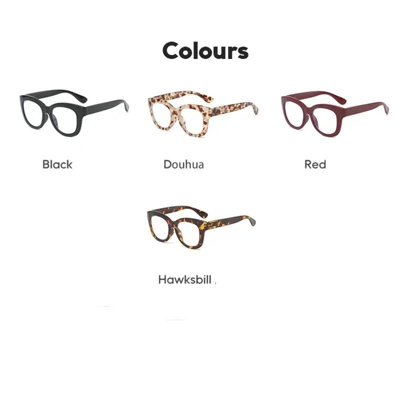 JNPCXI Fashion Square Spring Temples Women Glasses Frame Clear Anti-Blu-Ray Eyewear Retro Men Optical Frame Reading Glasses