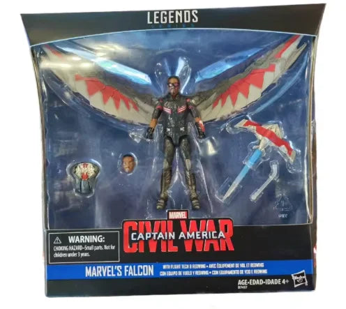 Original Hasbro Marvel Legends Series Captain America MARVEL'S FALCON Anime Figure Toys Collection Ornaments