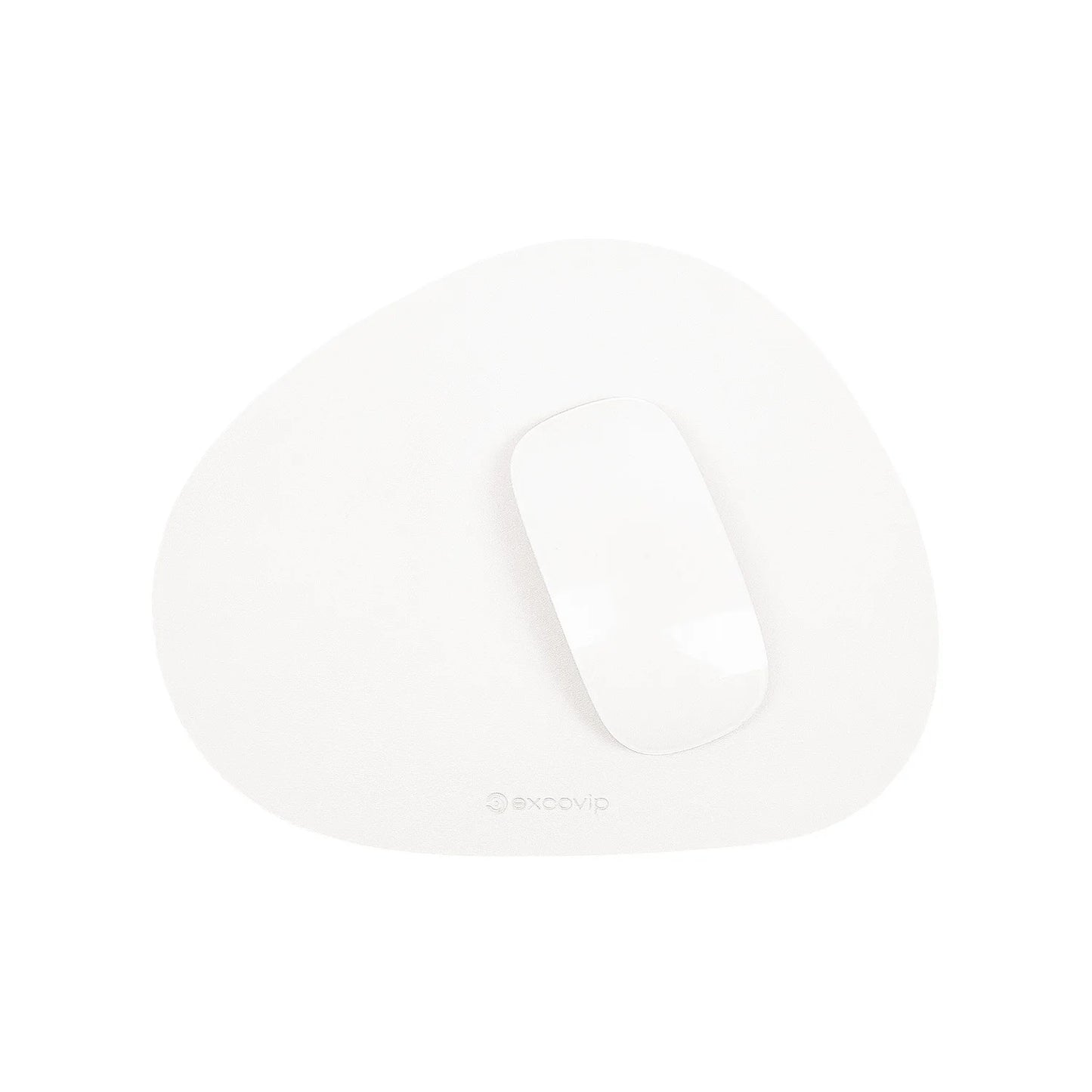 EXCO Mini Leather Mouse Pad Office PU Mousepad Small Portable with Non-Slip Base for Home Laptop Computer Waterproof