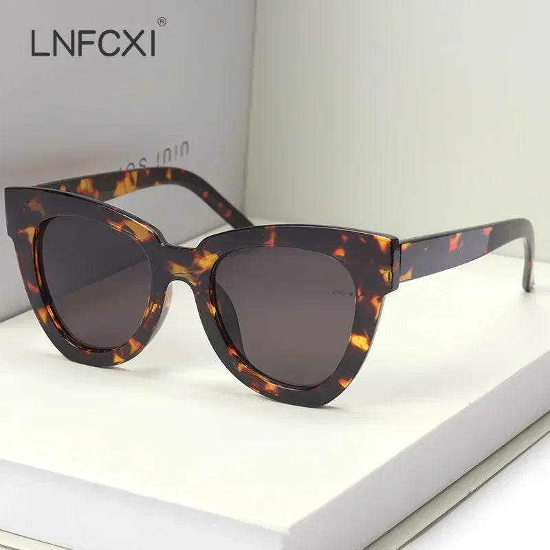 JNPCXI Fashion Cat Eye Sunglasses Men Luxury Brand Designer Vintage Women Sun Glasses Gafas De Sol Uv400