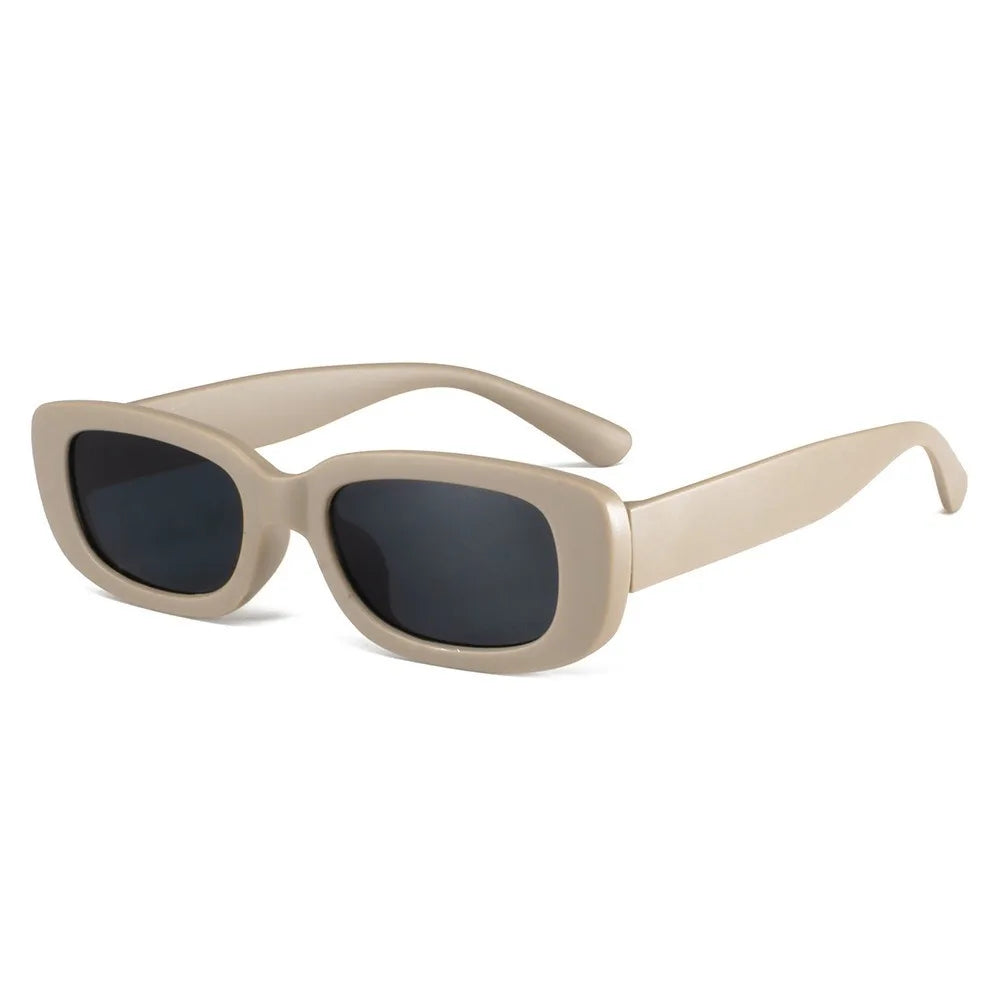 Korean Retro Square Child Sunglasses for Kids Fashion Oval Solid Color Children Eyewear UV400
