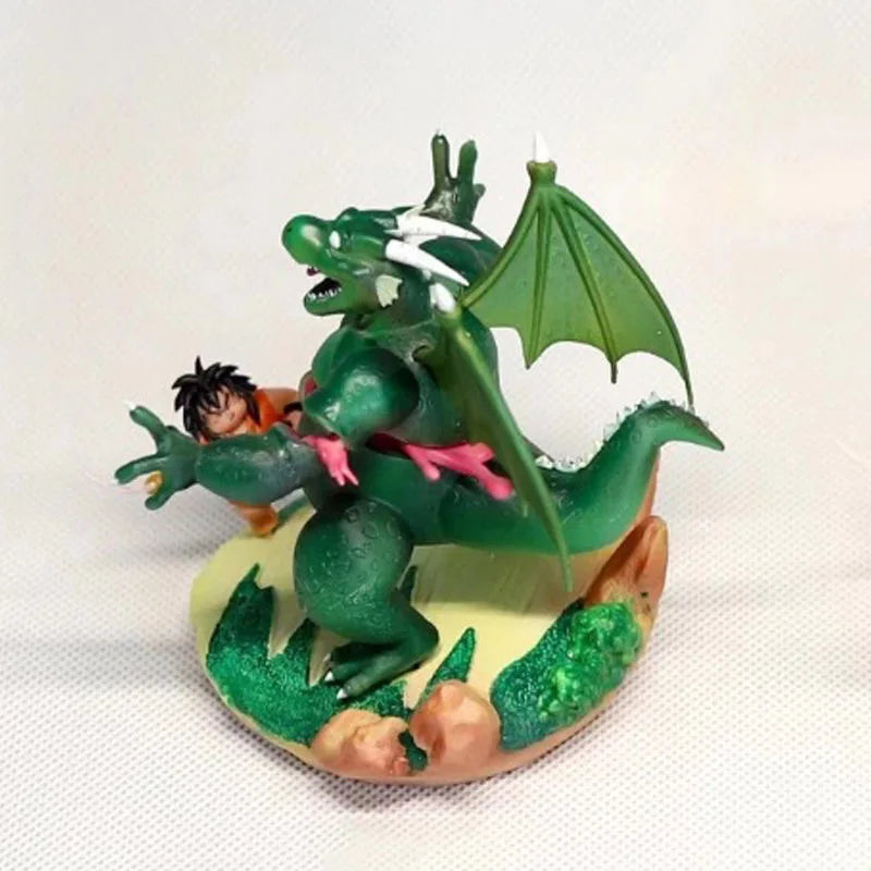 Dragon Ball Yajirobe Vs Cymbal Figurine Classic Anime Scenes Figures 8cm Pvc Action Figures Gk Statue Collection Model Toys Gift