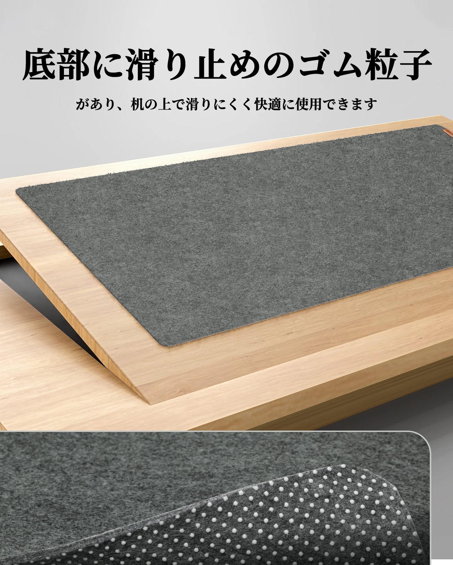 Large Felt Desk Mat Keyboard Mat - Computer Desk Pad for Keyboard and Mouse Pad - Desktop Mat - Felt Desk Pad