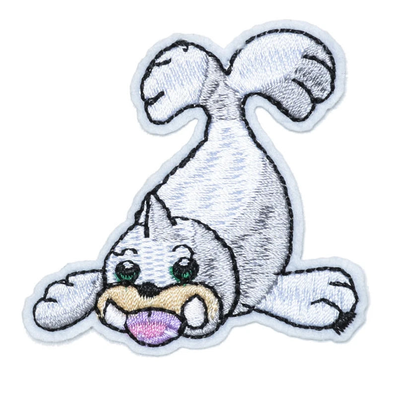 Kawaii Animals Patch Anime Game Embroidered Patches For Clothing DIY Iron on Patches For Clothes Cartoon Patch Stickers