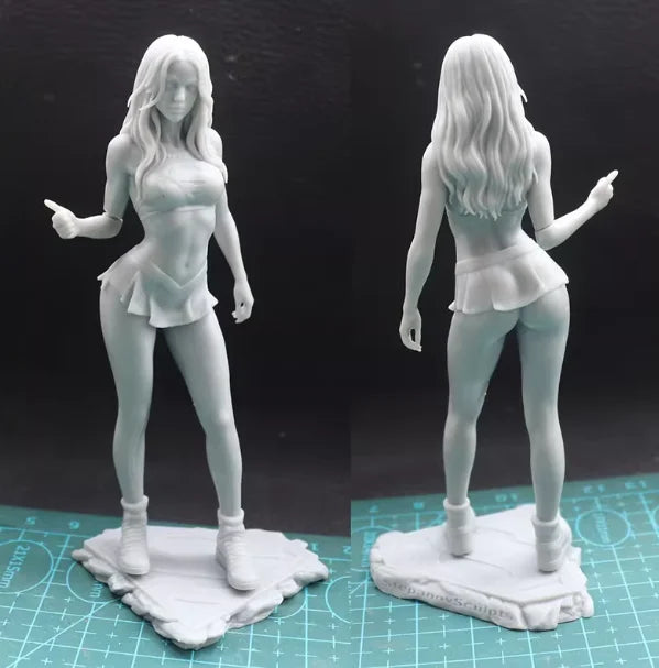 1:18 Casting Resin Model Assembly Kit, GK,Resin Female Soldier Model, Unpainted