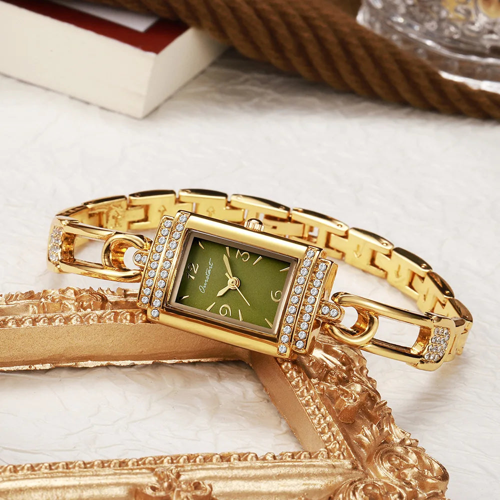 Luxury Casual Women Full Diamond Small Dial Quartz Watch Ladies Elegant Bracelets Watches Mom Clock Gifts Montre Femme Wholesale