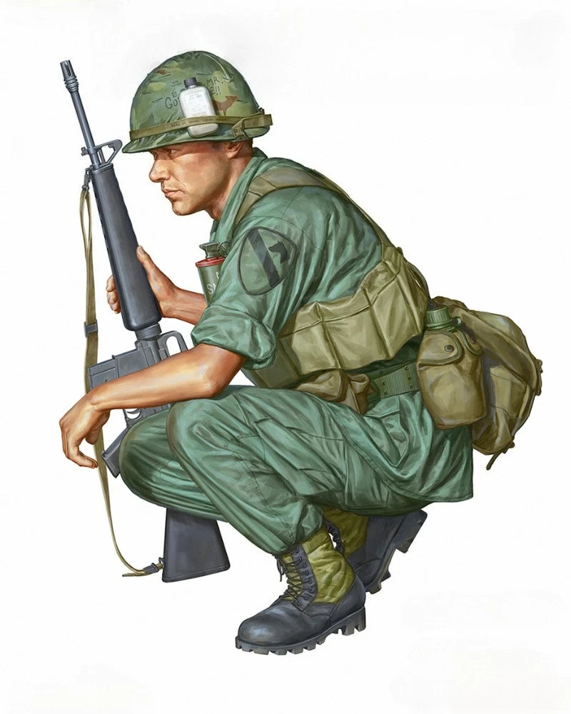 1/16 Scale Diecast Resin Figure Kit Vietnam War US Army Unassembled & Unpainted