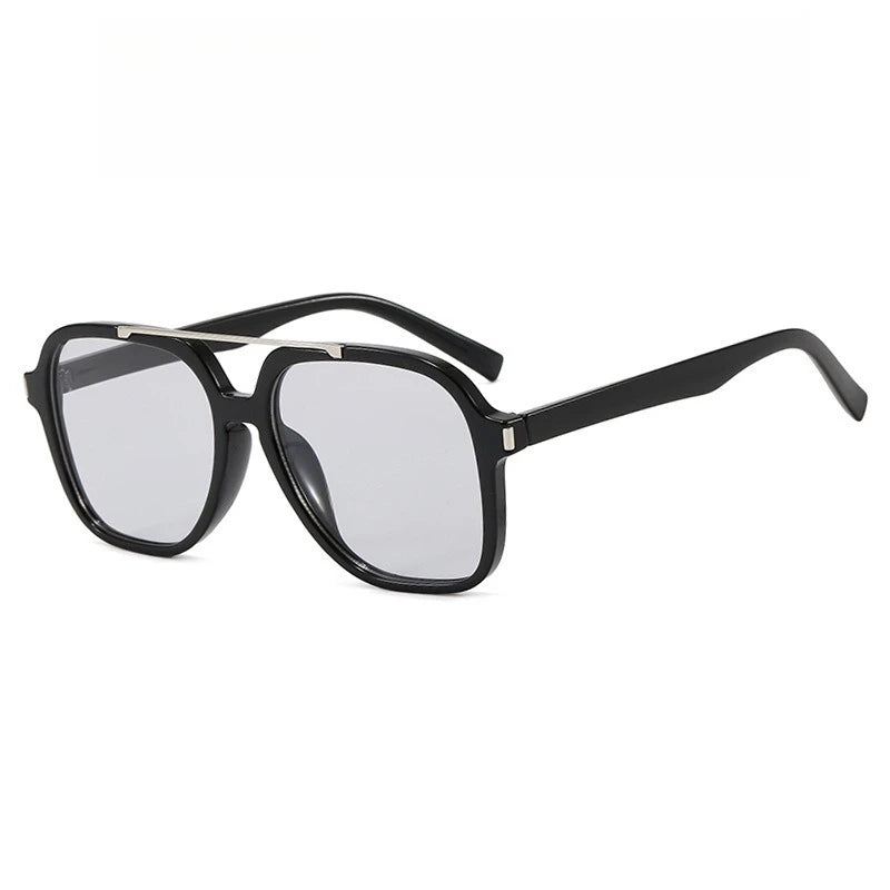 JNPCXI New Retro Oversized Pilot Sunglasses Women Fashion Luxury Big Frame Punk Square Sun Glasses Retro Classic Thick Shades
