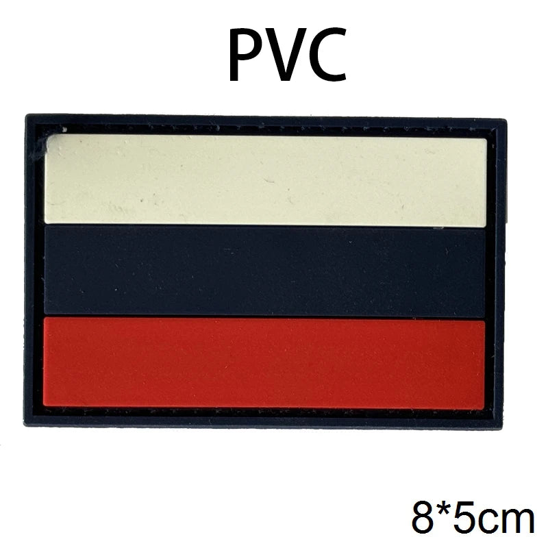 PVC & Embroidered Flag Patches UK Spain France Germany US Russia Tactical Badge