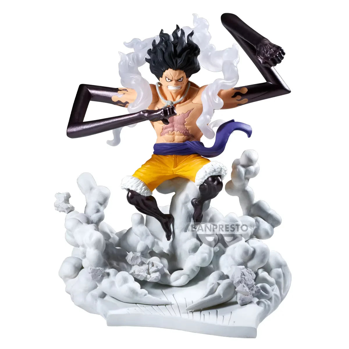 【IN STOCK】Original Banpresto One Piece Luffy Gear 4 Snakeman vs Kizaru Borsalino Battle Scene Figure 22cm PVC Collectible Model