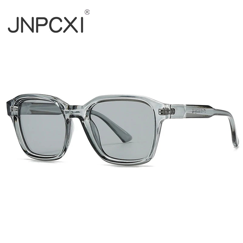 JNPCXI New Ins Popular Fashion Square Sunglasses Women Retro Gray Trending Men Shades UV400 Sun Glasses