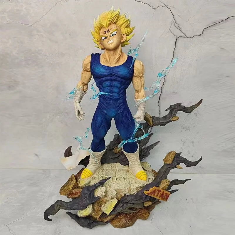 Anime Dragon Ball Z Majin Vegeta Figure replace head 33cm Pvc Action Figures Vegeta figurine Gk Statue Collection Model Toys