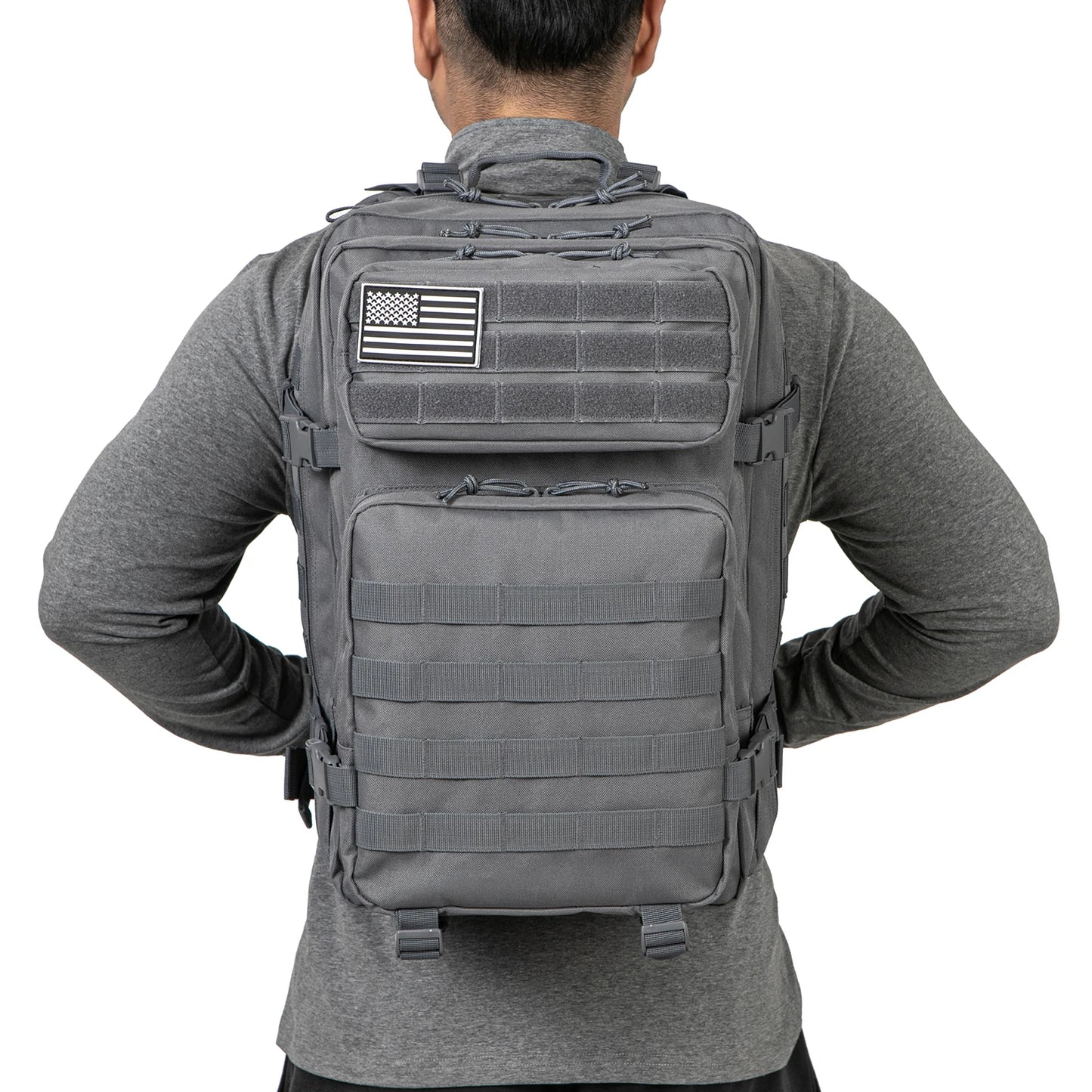 45L Tactical Backpack, Assault Survival Back Bags Hiking Treeking Rucksack Bags