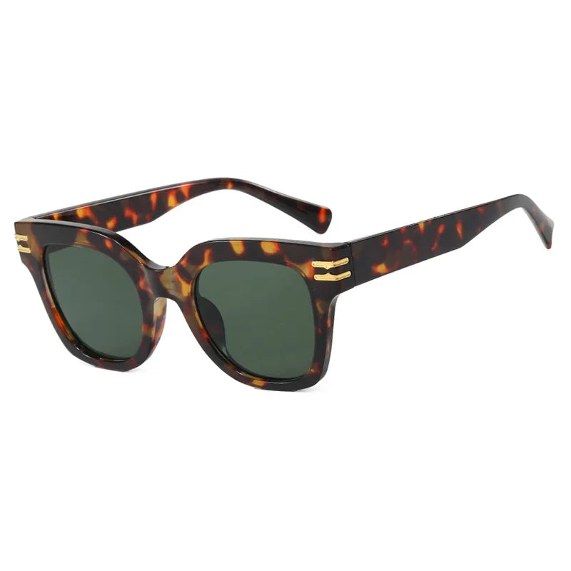 JNPCXI Ins Popular Fashion Square Women Sunglasses Retro Rivets Men Trending Sun Glasses Gradient Shades UV400