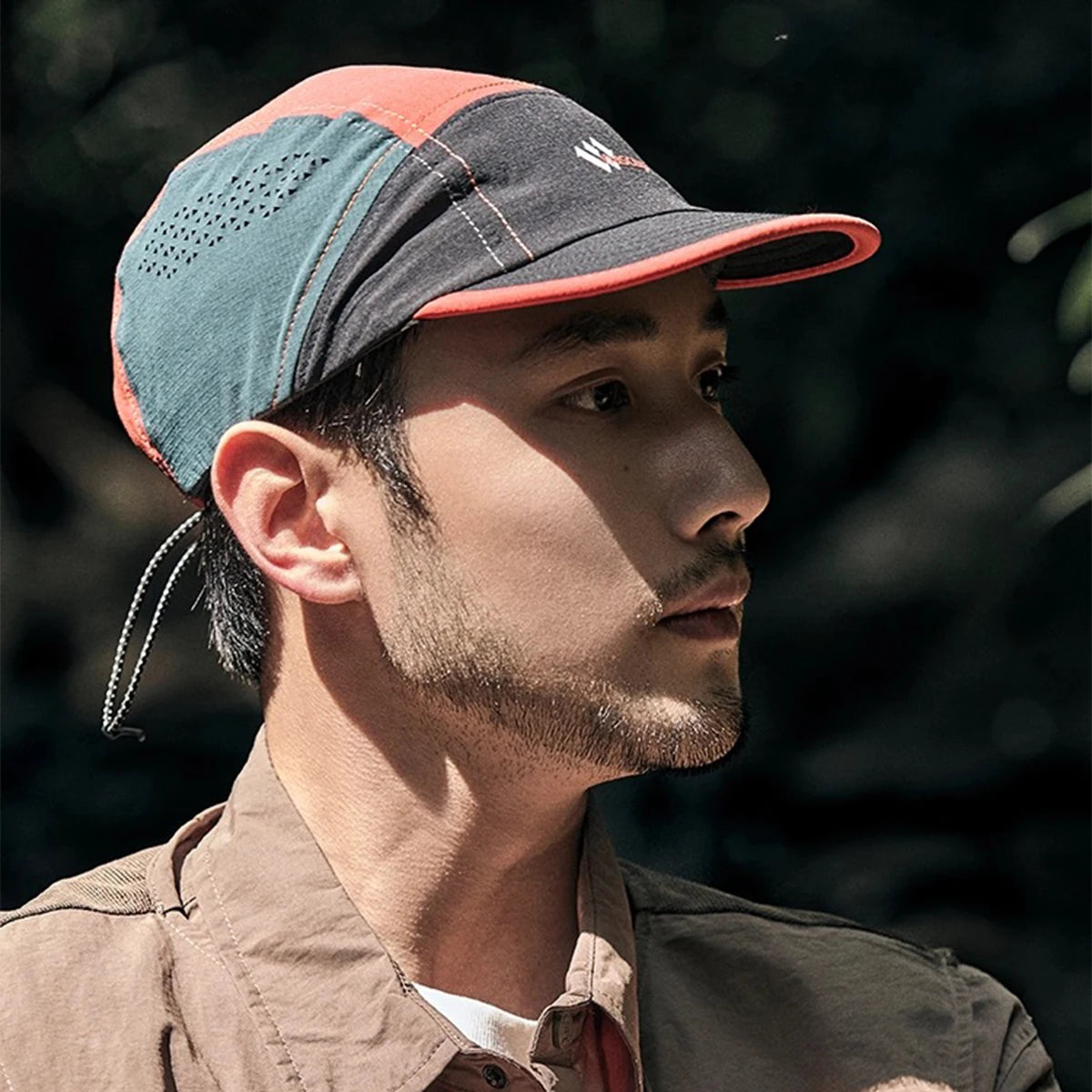New Unisex Flat Eave Letter Baseball Hats Sunshade Retro Breathable Quick Drying Peaked Caps Versatile Color Block Fashion ins