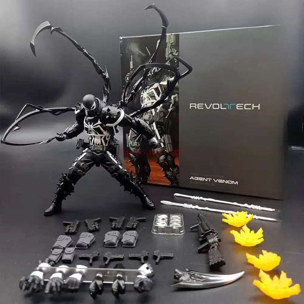 Venom Revoltech Yamaguchi Amazing Agent Venom Eugene Thompson Action Figures