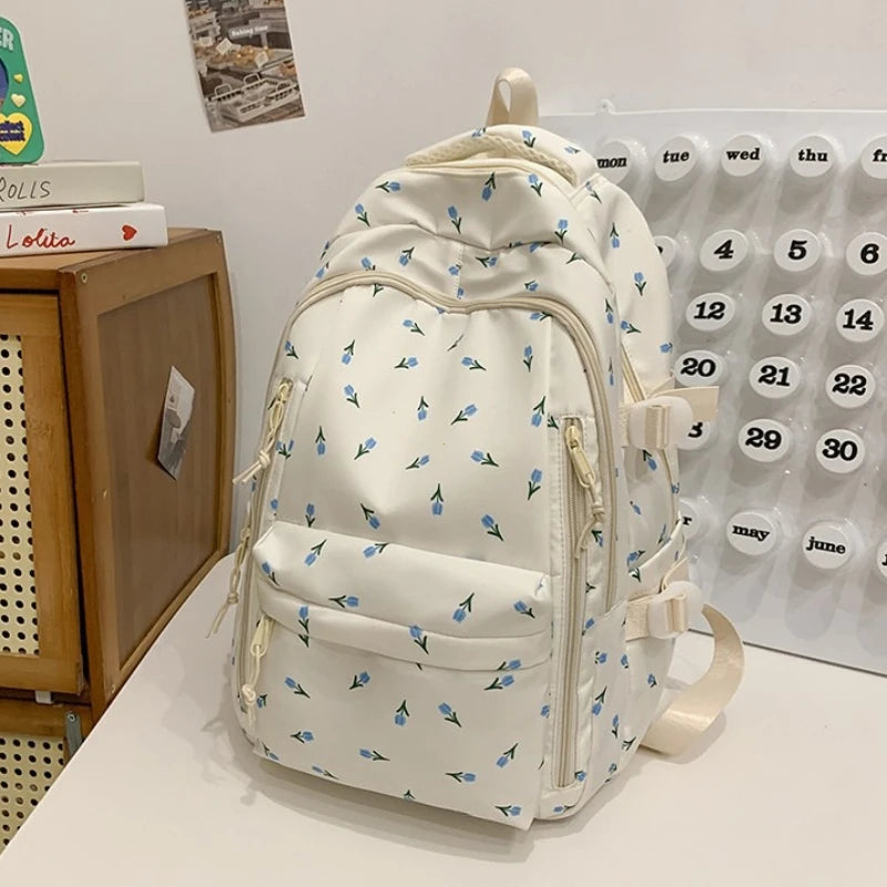 Cute Backpack Girls Fashion School Bag Large Capacity Student Schoolbag For Teenage Portable Travel Storage Bag for Kids Bookbag