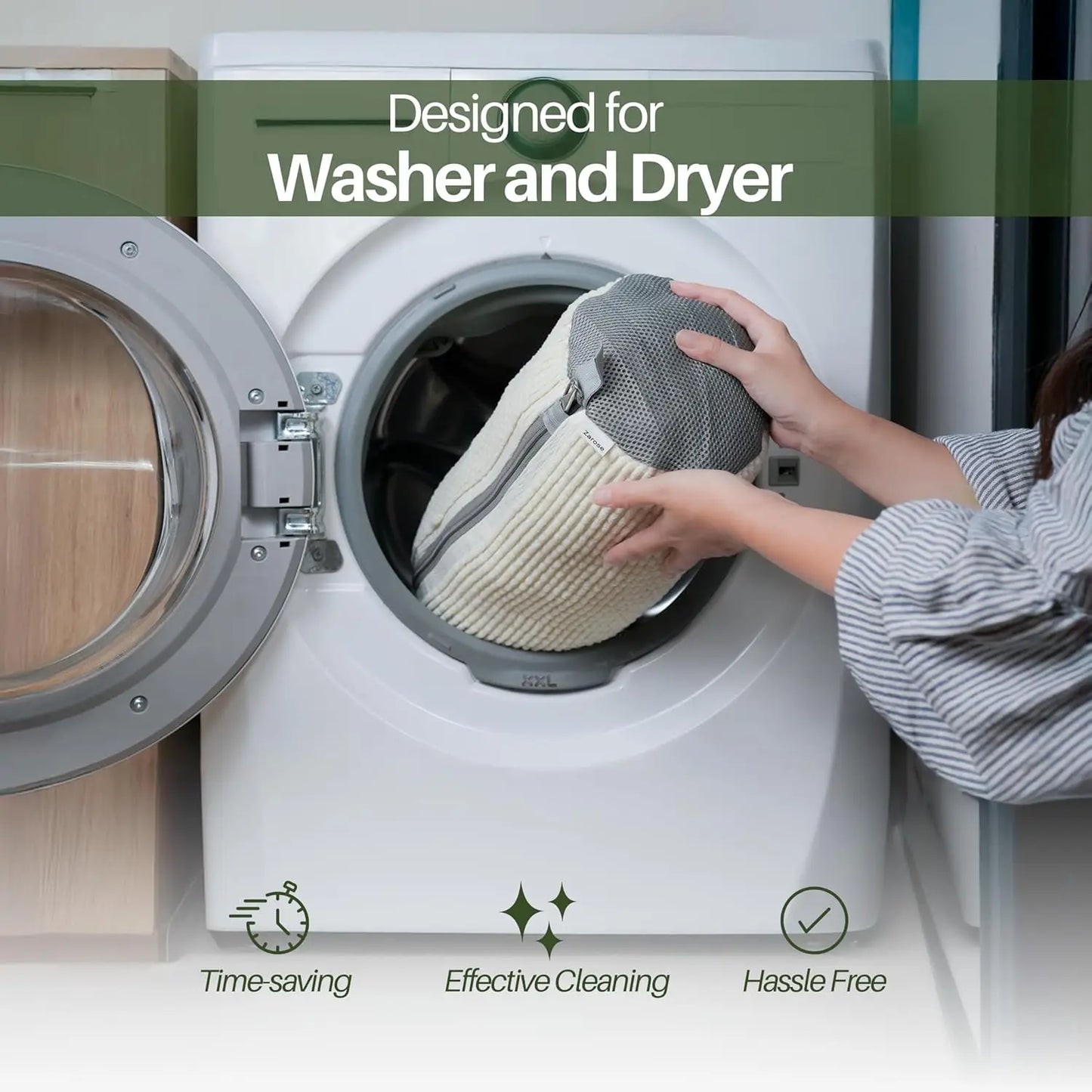 Shoe Washing Machine Bag Reusable Sneaker Cleaning Bag, Washer Mesh Laundry Bag