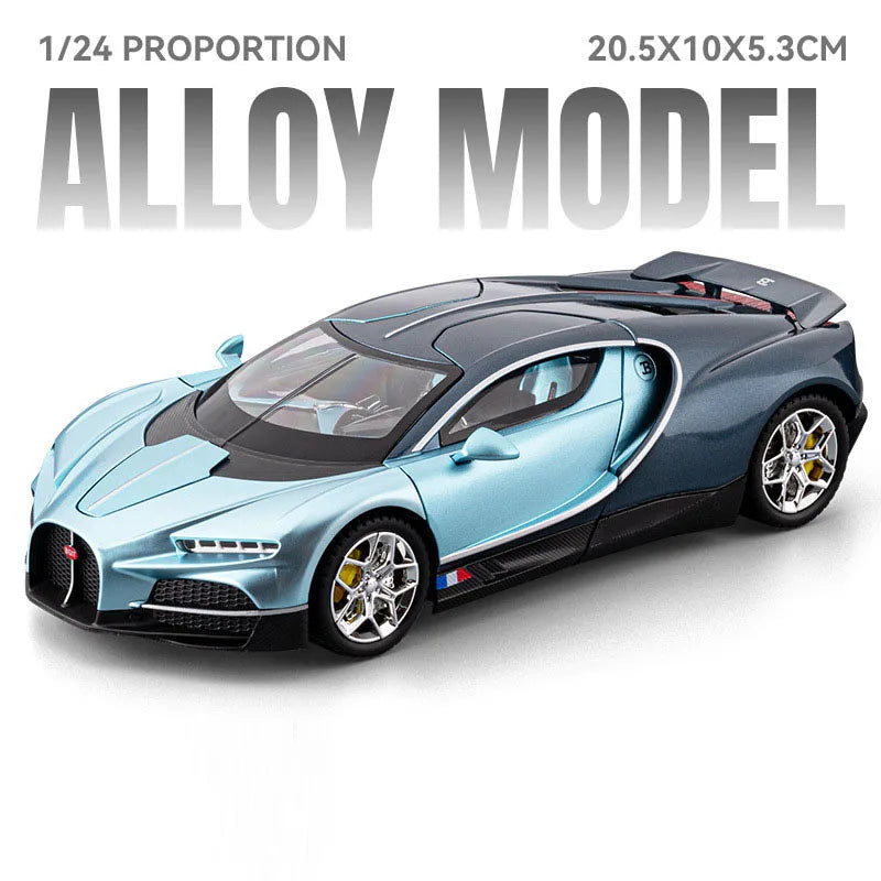 1:24 Scale Tourbillon Revuelto Diecast Model Toys Cars Doors Opened Sound Light Pull Back Miniature Models Kids Birthday Present