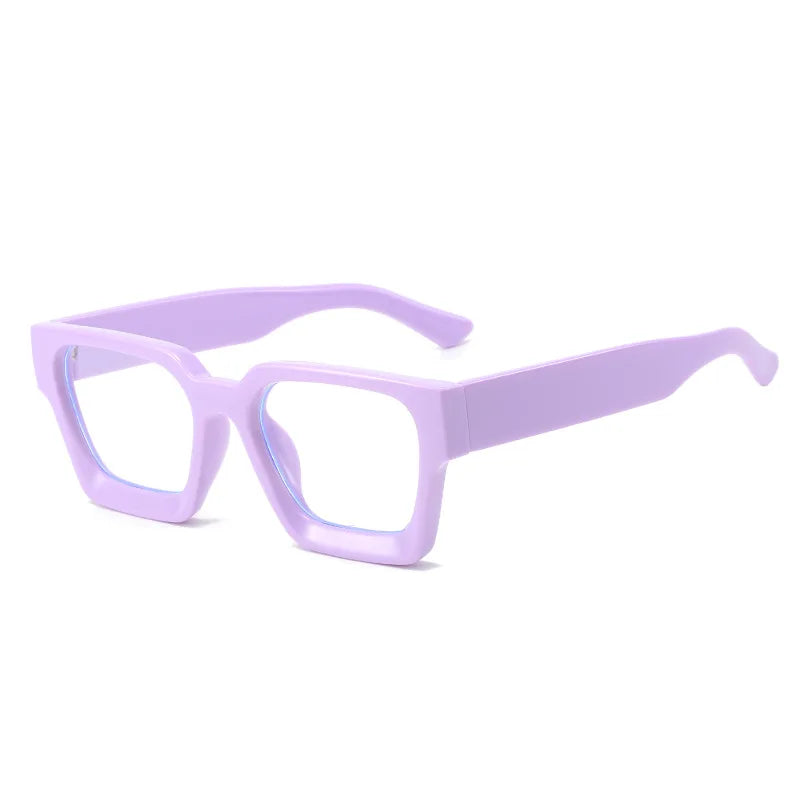 JNPCXI Vintage Glasses Frame Men Women Square Computer Frame Eyewear Blocking Glasses Optical Spectacle Eyeglass