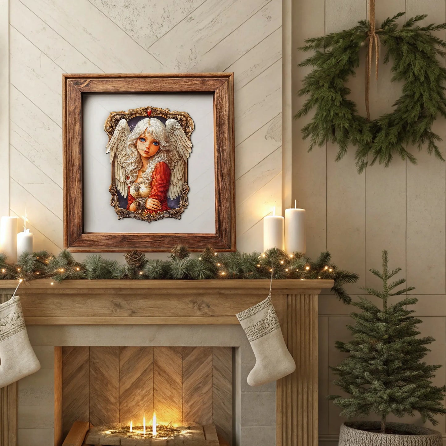 Fantasy Wooden Jigsaw Puzzle - Magical Style Wooden Decor Painting - Christmas and Halloween Gift Toy For Teen And Kid