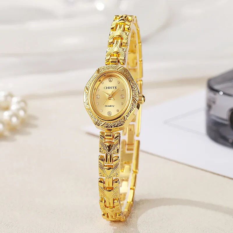 High Quality Luxury Quartz Watch Gold Bracelet Wristwatch Women Watches Fashion Female Clock Reloj Mujer Relógio Feminino