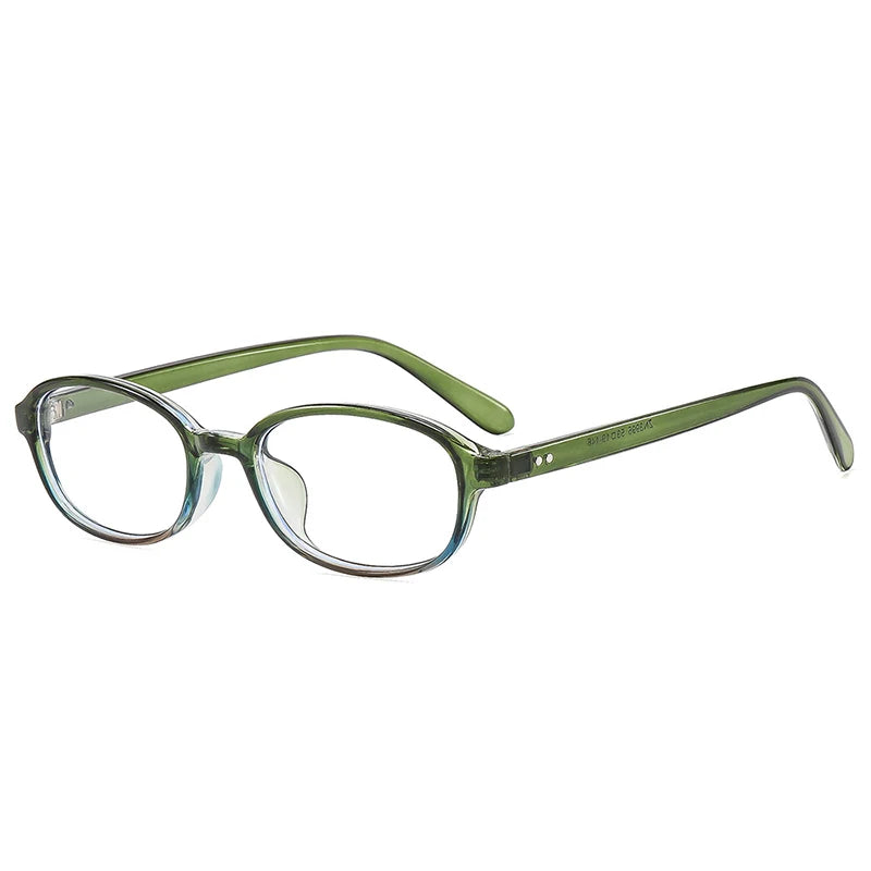 JNPCXI New Ins Popular Fashion Oval Sunglasses Women Leopard Blue Vintage Rivets UV400 Men Punk Clear Lens Frame
