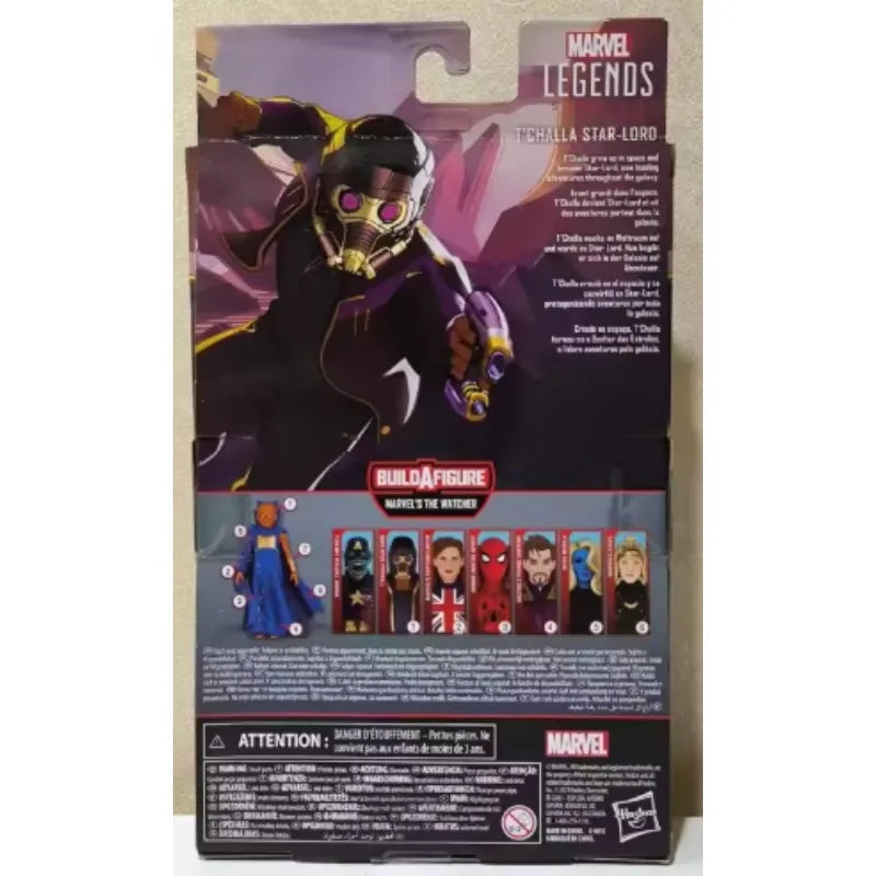 Original Hasbro Marvel Legends Series WHAT IF T'CHALLA STAR-LORD Anime Figure Toy Model Collection