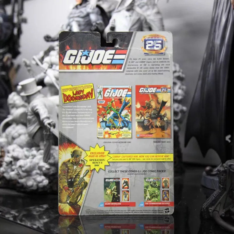 Original Hasbro G.I. Joe  A REAL AMERICAN HERO SCARLETT/GI JOE HAWK COMIC PACK Action Figure Collection Toys Ornaments