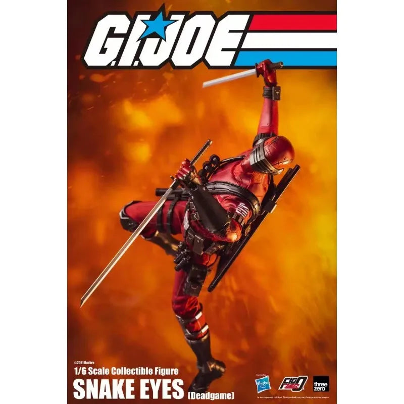 Original Hasbro Threezero FigZero G.I. Joe Series 1/6 SNAKE EYES Deadgame Action Toy Figure Mode Collection