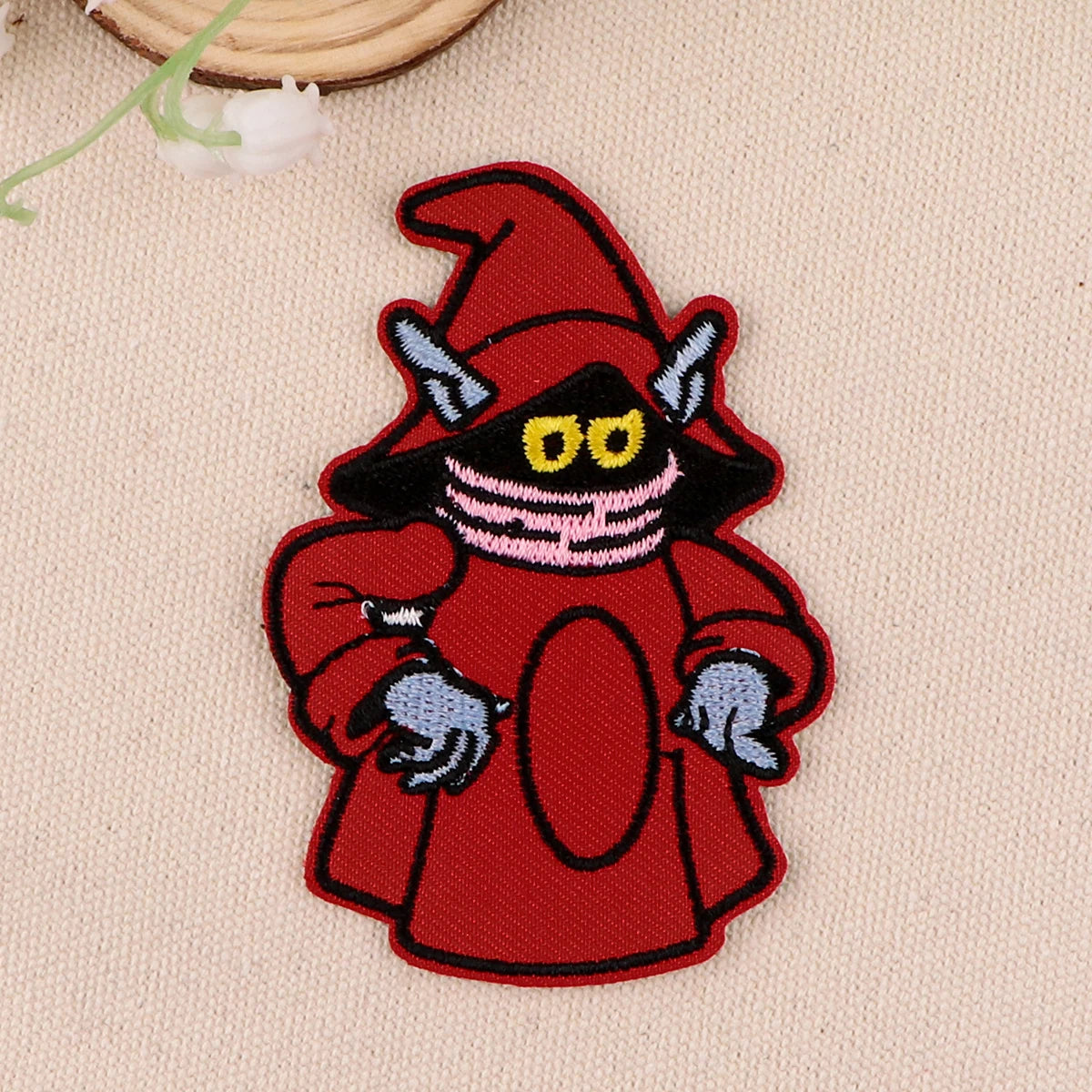 Cartoon Witch Patches For Clothing Anime Patches Appliques Iron on Badges Clothes Stickers DIY Sewing Embroideriy Stripes