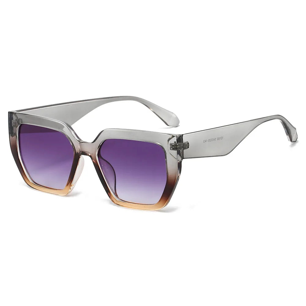 JNPCXI Ins Popular Fashion Square Sunglasses Women Retro Rivets Men Trending Leopard Green Sun Glasses Shades UV400