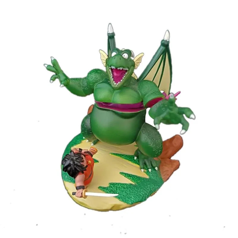 Dragon Ball Yajirobe Vs Cymbal Figurine Classic Anime Scenes Figures 8cm Pvc Action Figures Gk Statue Collection Model Toys Gift