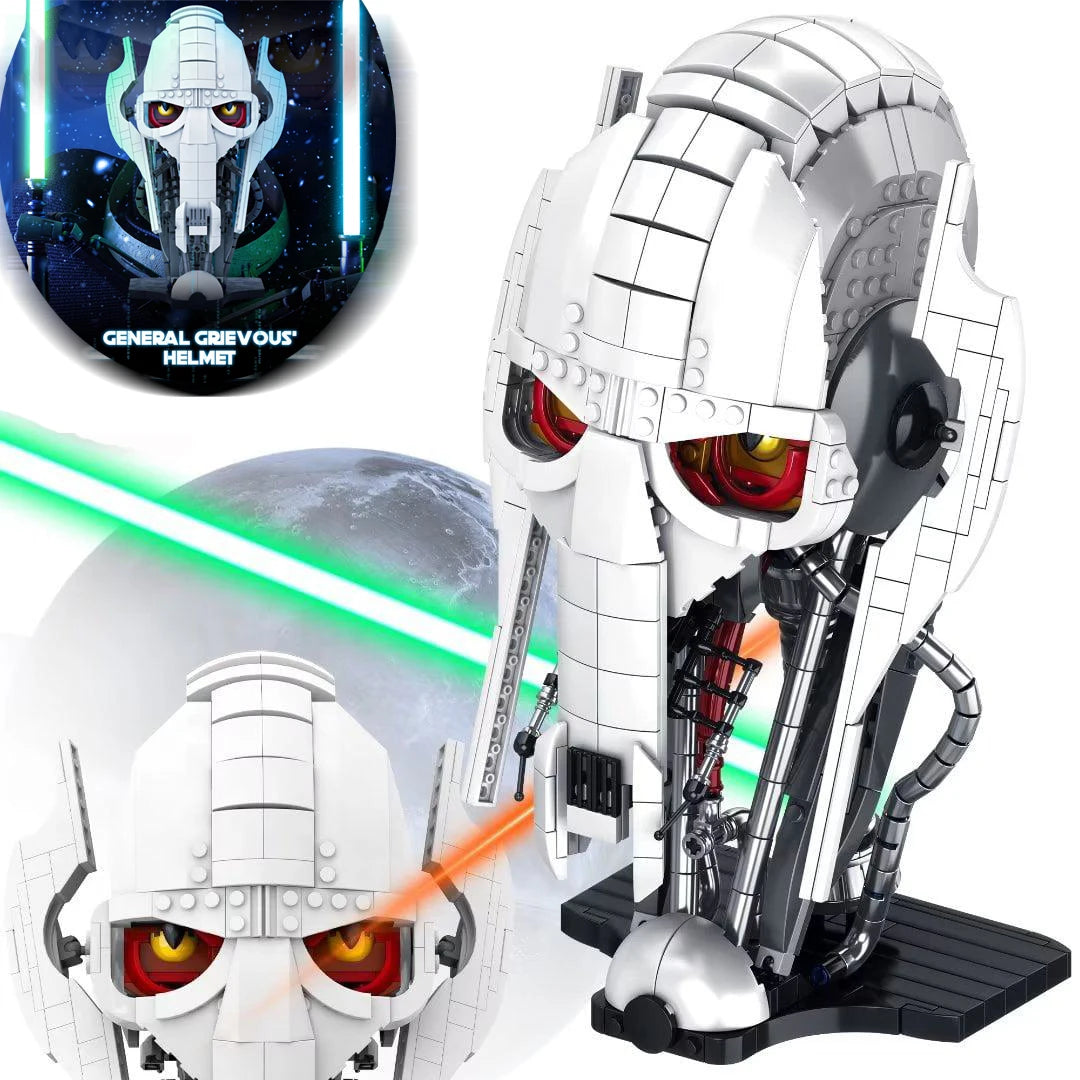 788pcs MOC Idea General Grievous Helmet Building Blocks Bricks Helmet Collection