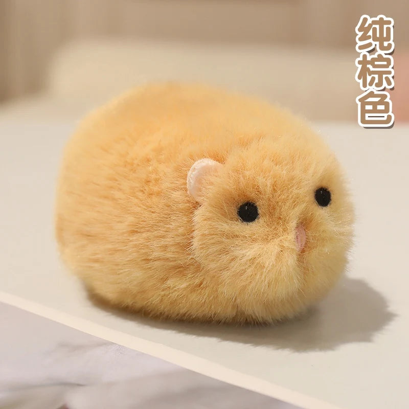 Creative Mouse Doll Plush Cartoon Golden Hamster Rat Doll Soft Oversized Animal Figure Kids Gift Birthday
