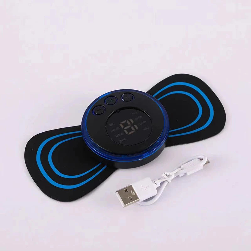 Rechargeable electric neck massage, relieve pain EMS acupoint muscle stimulation