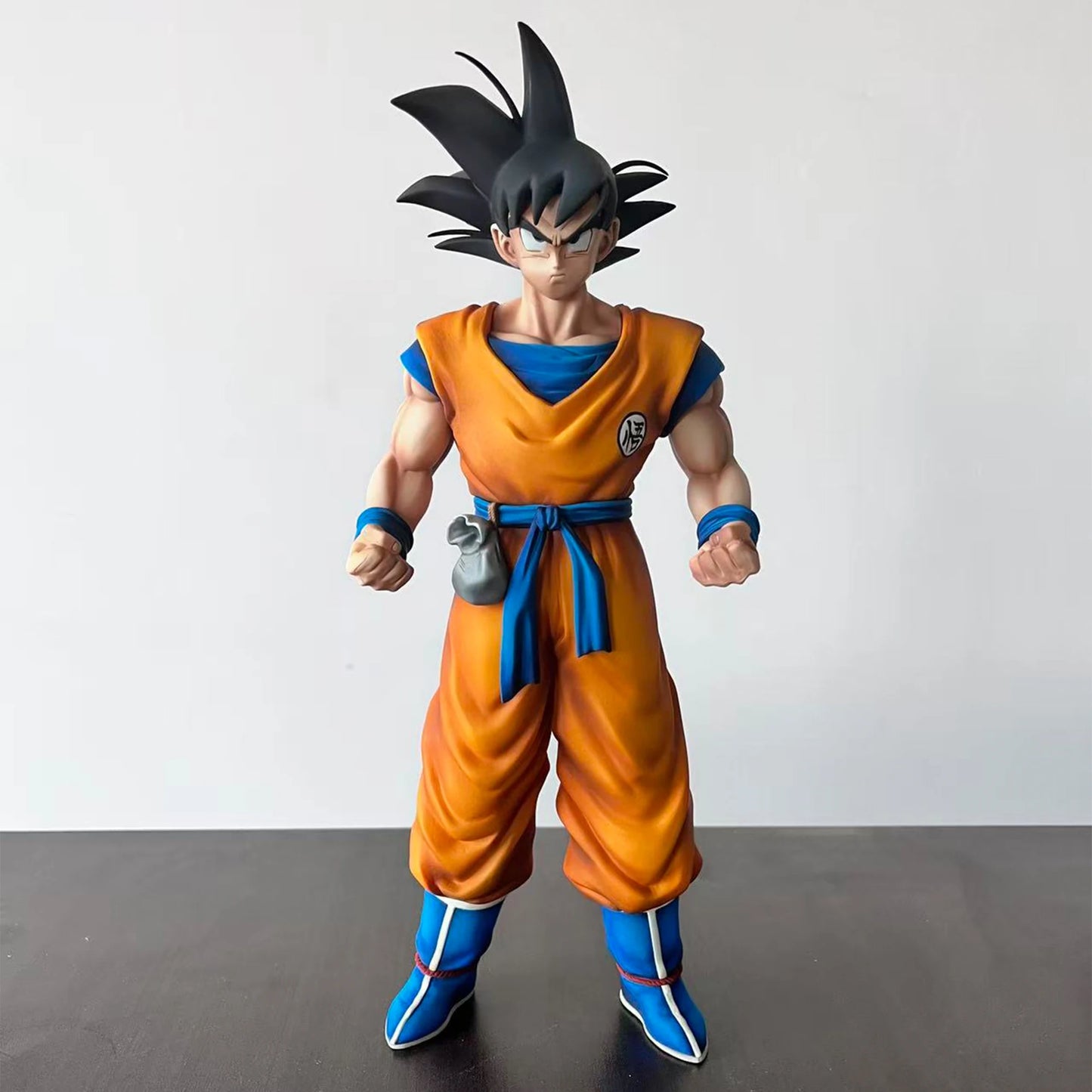 YJ Statue Dragon Ball Z Son Goku Figure Senzu Beans Super Saiyan Goku Action Figure 32cm/12.6inch Collection Model Toy Gift