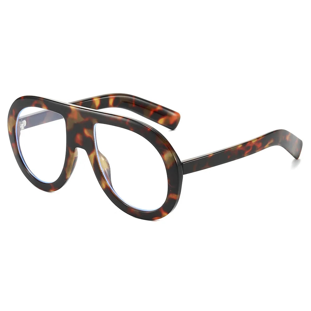 JNPCXI New Fashion Pilot Women Optical Glasses Frame Clear Eyewear Eyeglasses Frame Men Computer Goggles