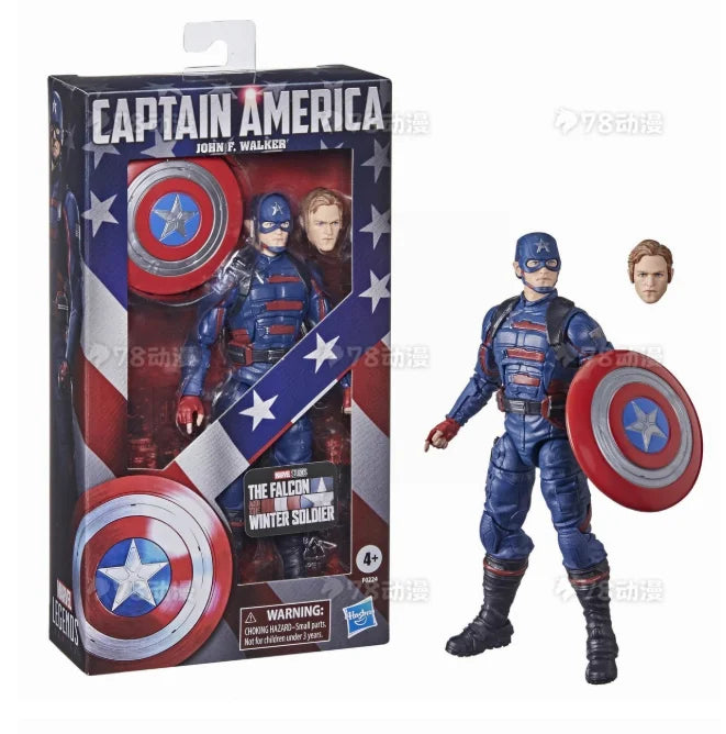 Original Hasbro Marvel Legends Series The Falcon Winter Soldier Captain America Anime Figure Toy Collection Gift