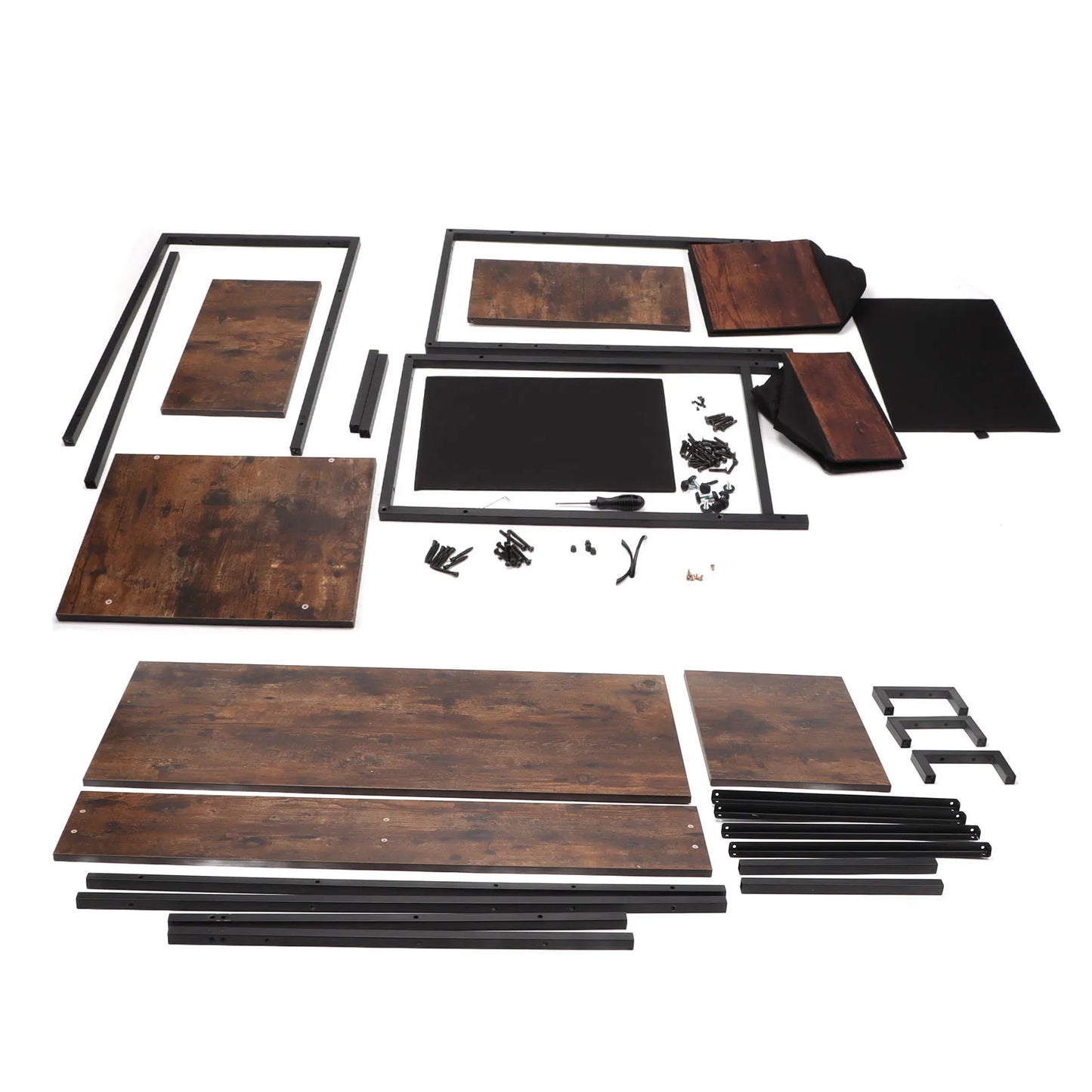 Home Computer Desk Sturdy Tear Resistant, Large Space Industrial Computer Table