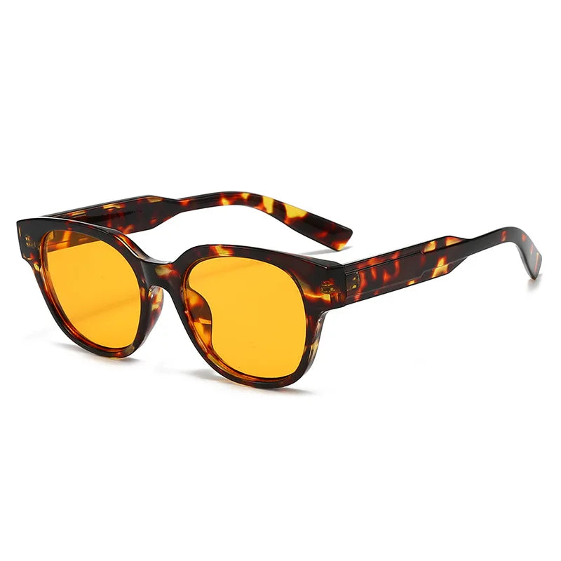 JNPCXI New Retro Square Candy Color Women Sunglasses Fashion Leopard Blue Trending Men Sun Glasses Shades UV400