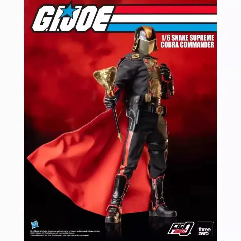 Original Hasbro Threezero FigZero G.I. Joe Series 1/6 SNAKE SUPREME COBRA COMMANDER Action Toy Figure Mode Ornaments