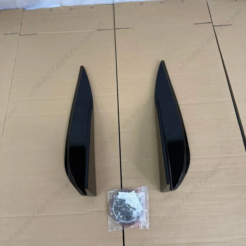 For Tesla ModelY Juniper 2025 2026+ Car Spoiler Side Bumper Side Skirt Splitters Diffuser Body Kits Protection Trims Gloss Black